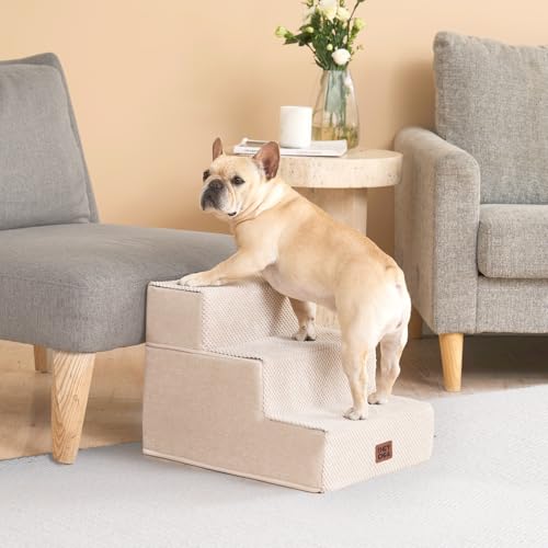 EHEYCIGA Extra-Wide Pet Stairs for Beds and Couches