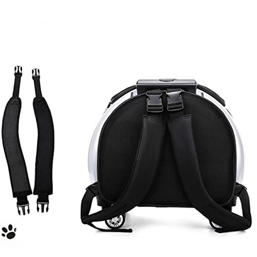 Breathable Silver Pet Trolley Backpack Carrier
