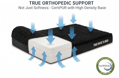 The Dog’s Bed Orthopedic Memory Foam Bed with Headrest