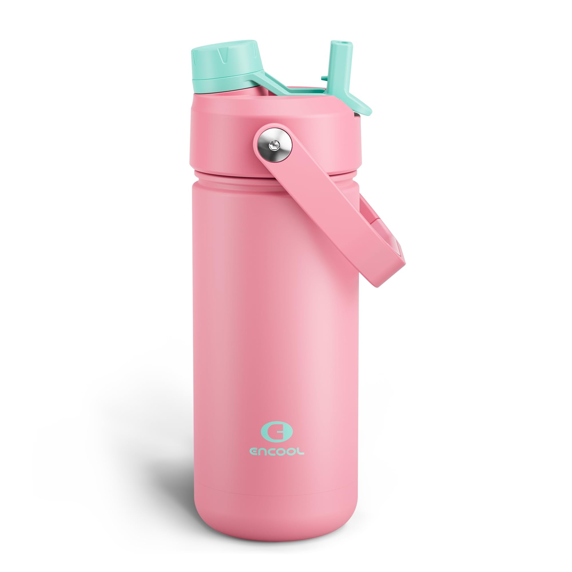 ENCOOL Insulated Dog Water Bottle with Built-In Straw