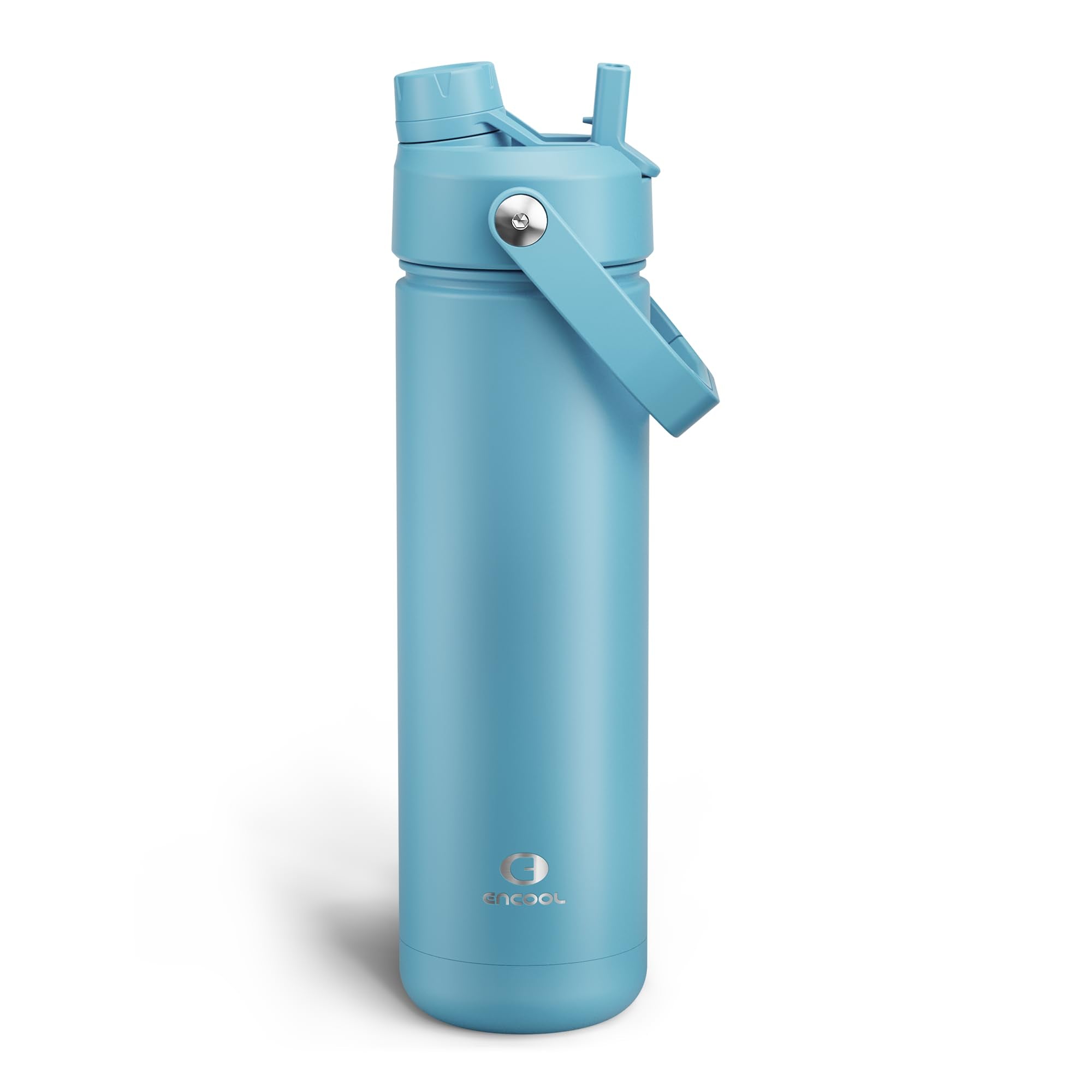 ENCOOL Insulated Dog Water Bottle with Built-In Straw