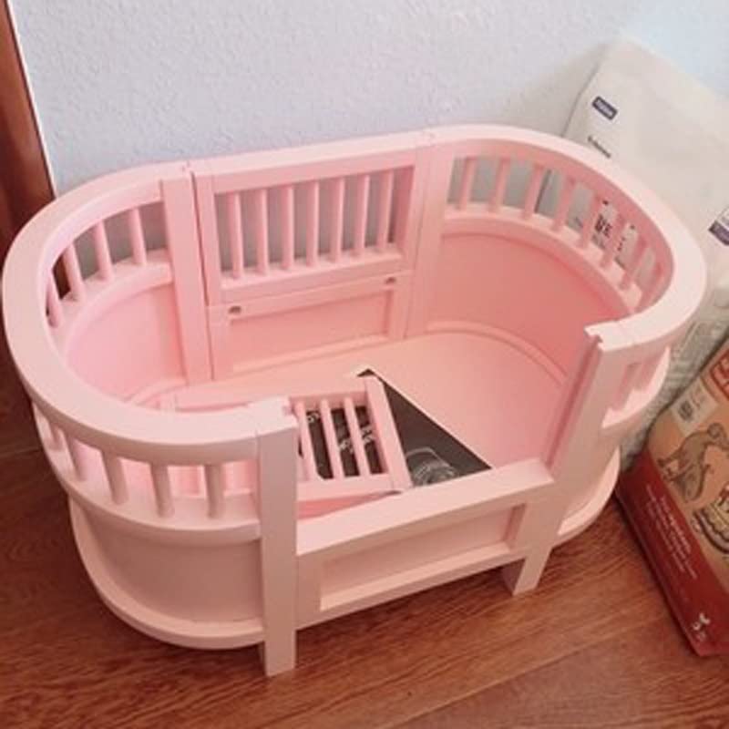 KLGHNMJ Wooden Pet Bed House for Dogs and Cats