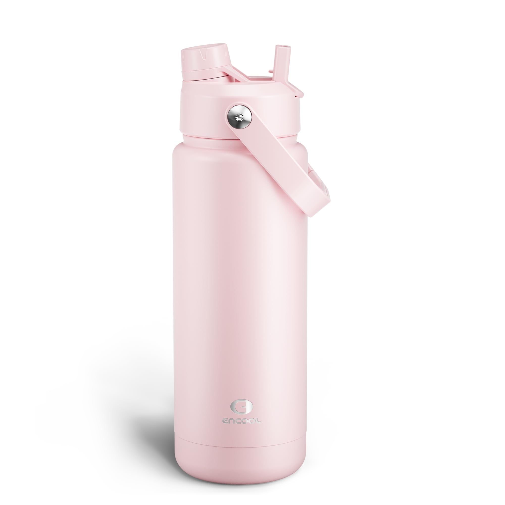 ENCOOL Insulated Dog Water Bottle with Built-In Straw