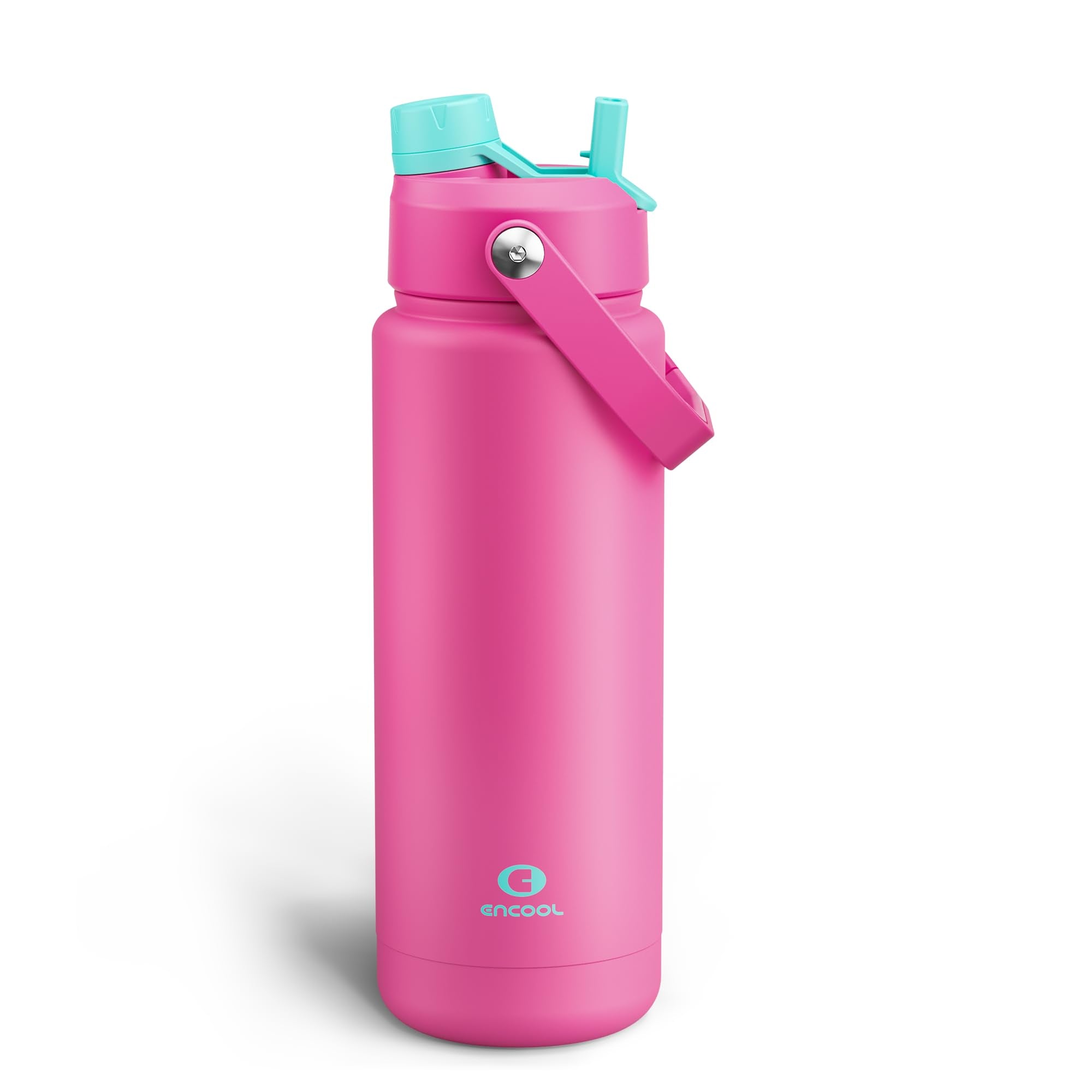 ENCOOL Insulated Dog Water Bottle with Built-In Straw
