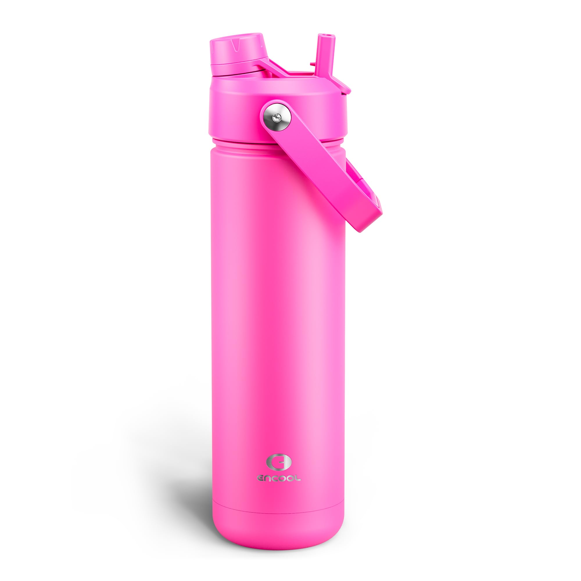 ENCOOL Insulated Dog Water Bottle with Built-In Straw