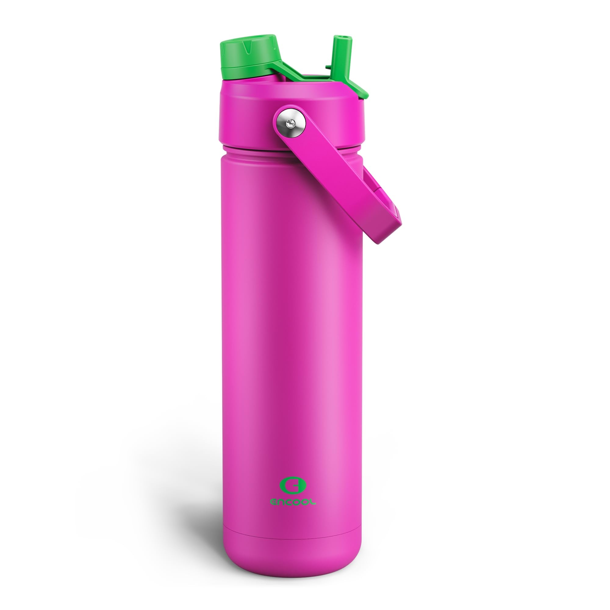 ENCOOL Insulated Dog Water Bottle with Built-In Straw