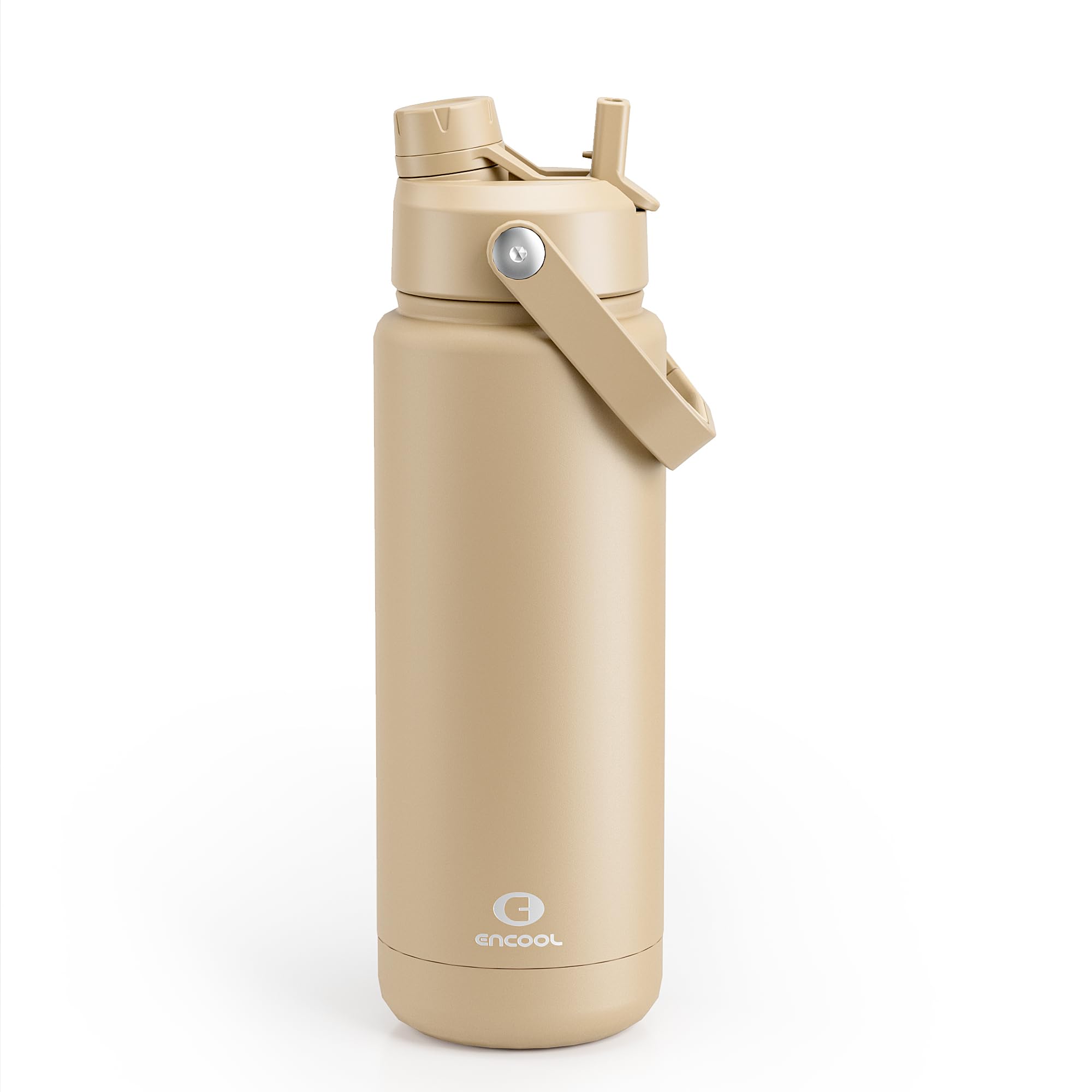 ENCOOL Insulated Dog Water Bottle with Built-In Straw