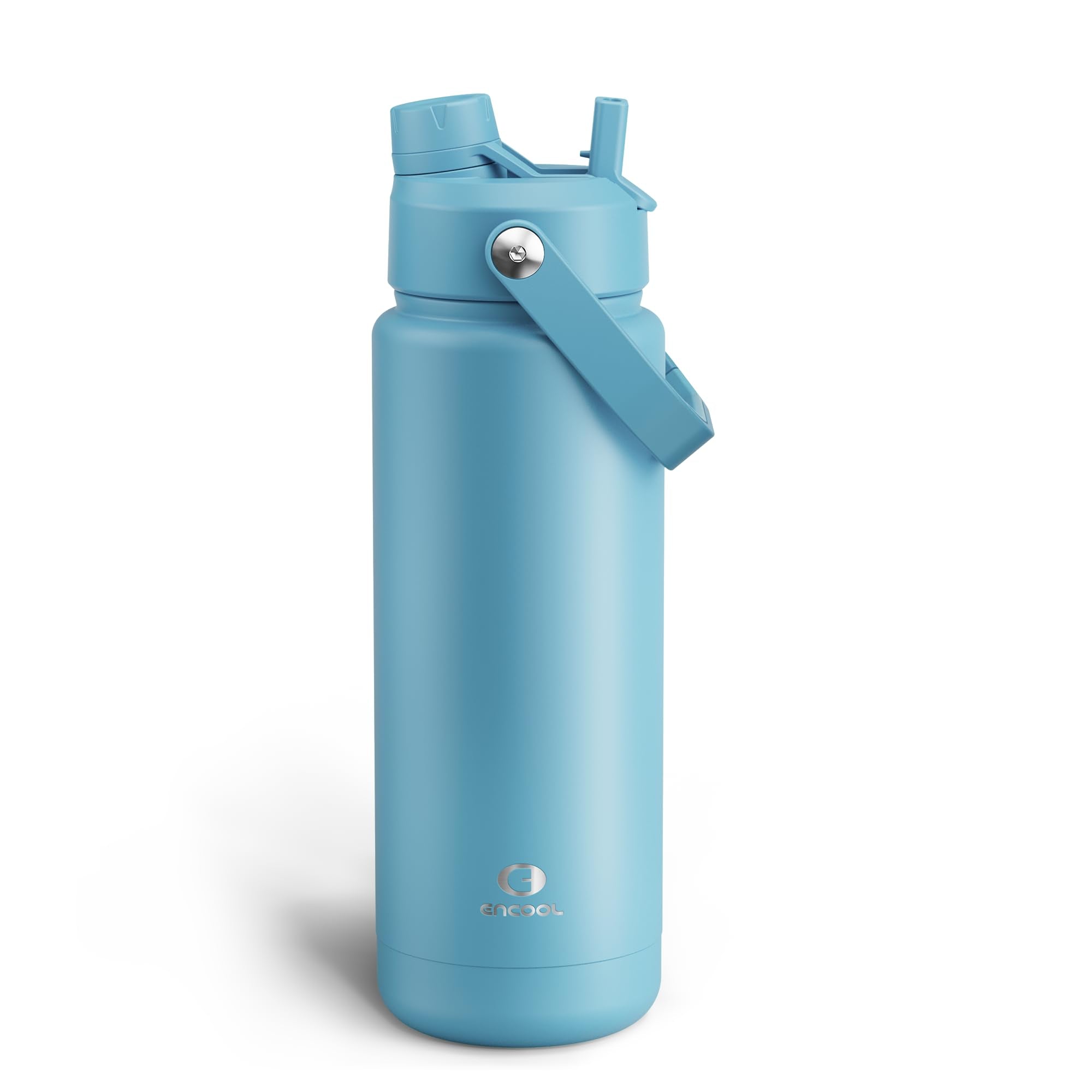 ENCOOL Insulated Dog Water Bottle with Built-In Straw