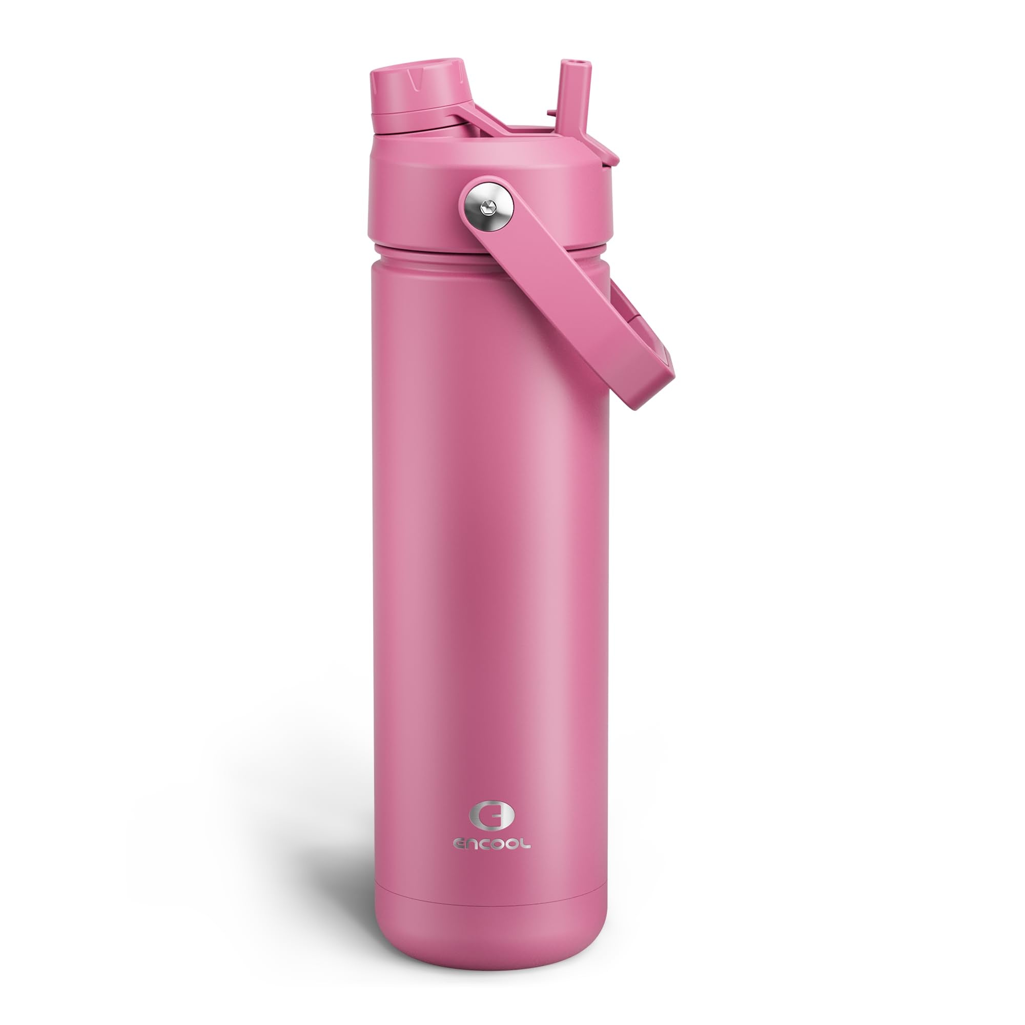 ENCOOL Insulated Dog Water Bottle with Built-In Straw