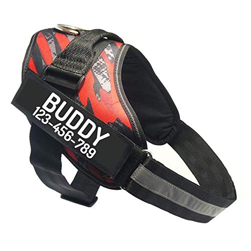 PawPawify Personalized No-Pull Dog Harness with Name and Phone