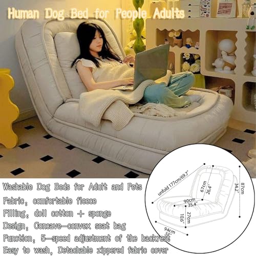 CUIYMXSC Adjustable Human-Sized Dog Bed and Lounge Chair