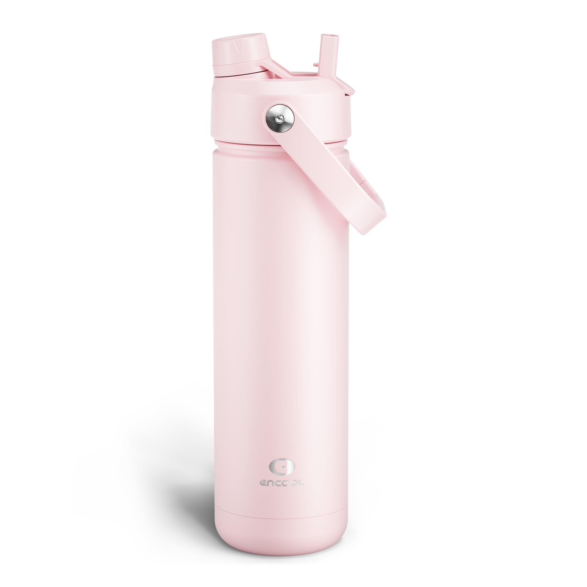 ENCOOL Insulated Dog Water Bottle with Built-In Straw