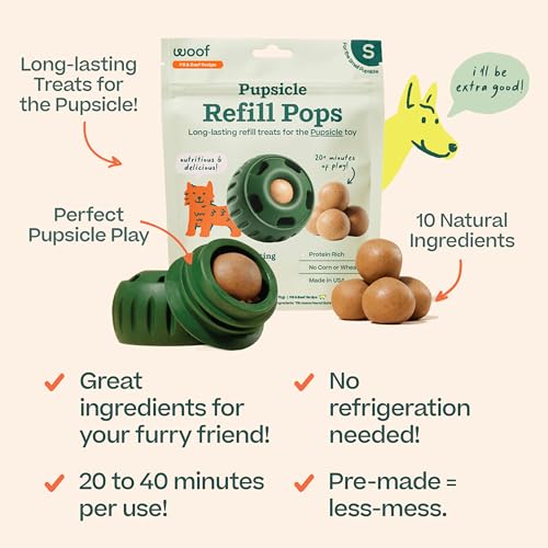 WOOF Pupsicle Peanut Butter and Beef Refill Treat Pops