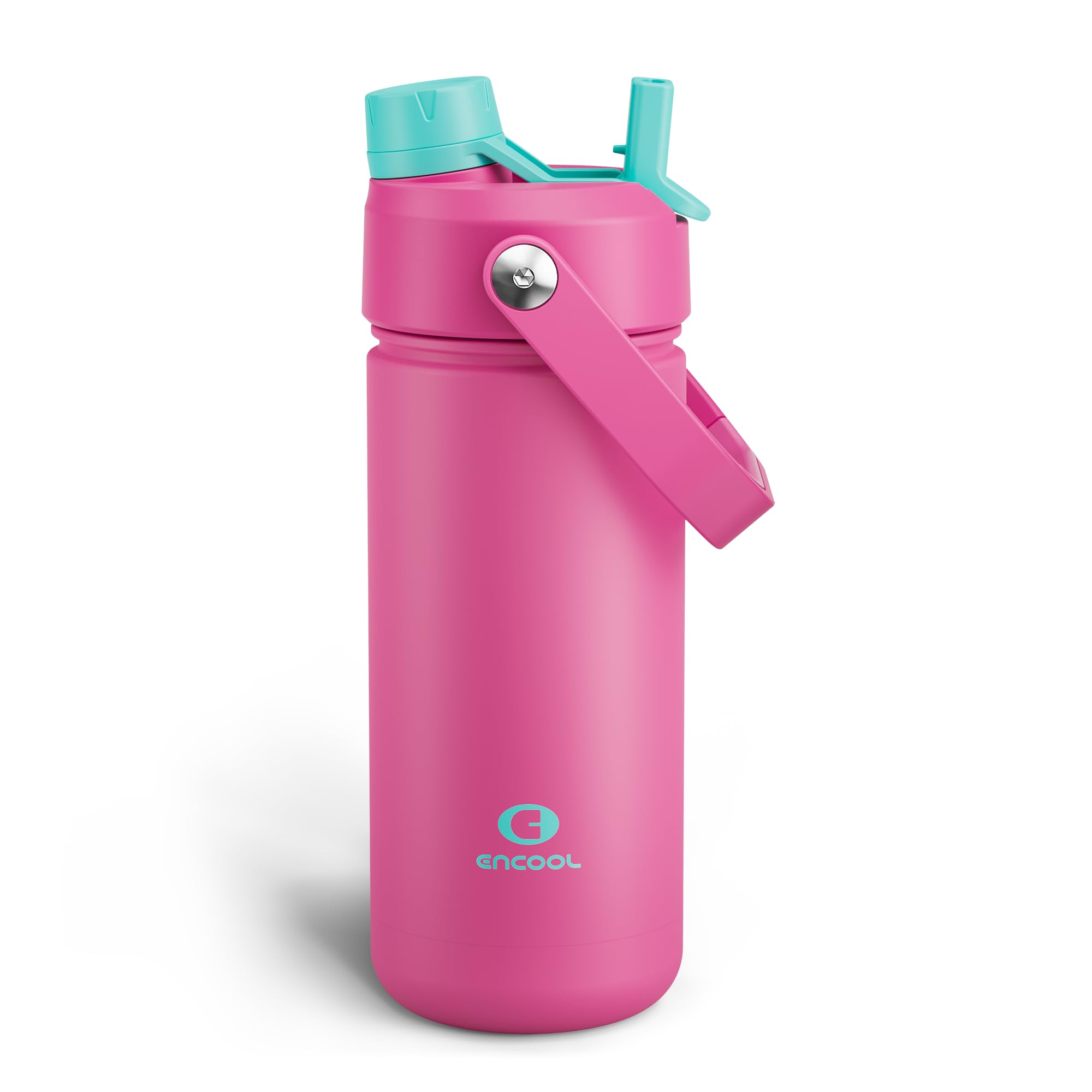 ENCOOL Insulated Dog Water Bottle with Built-In Straw