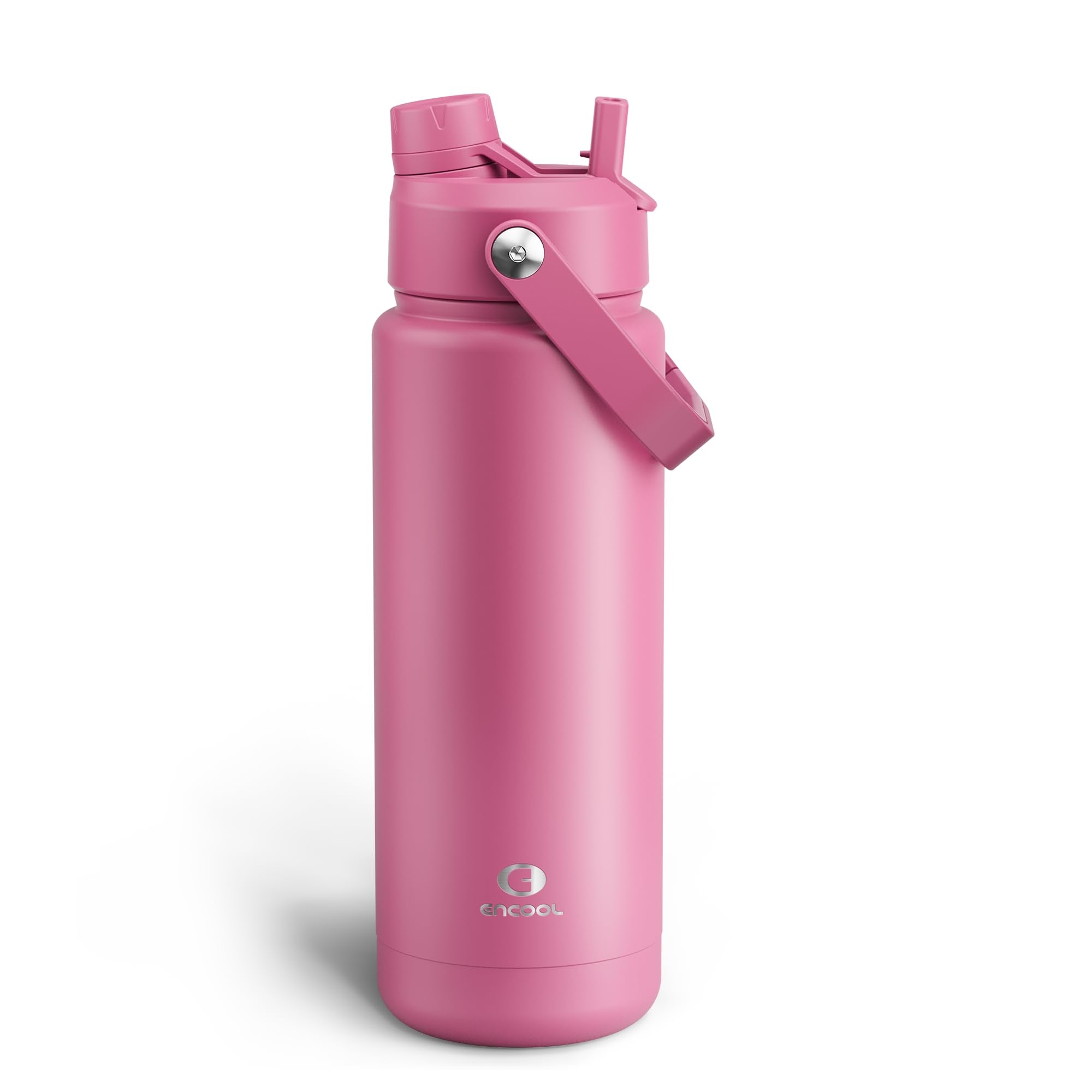 ENCOOL Insulated Dog Water Bottle with Built-In Straw