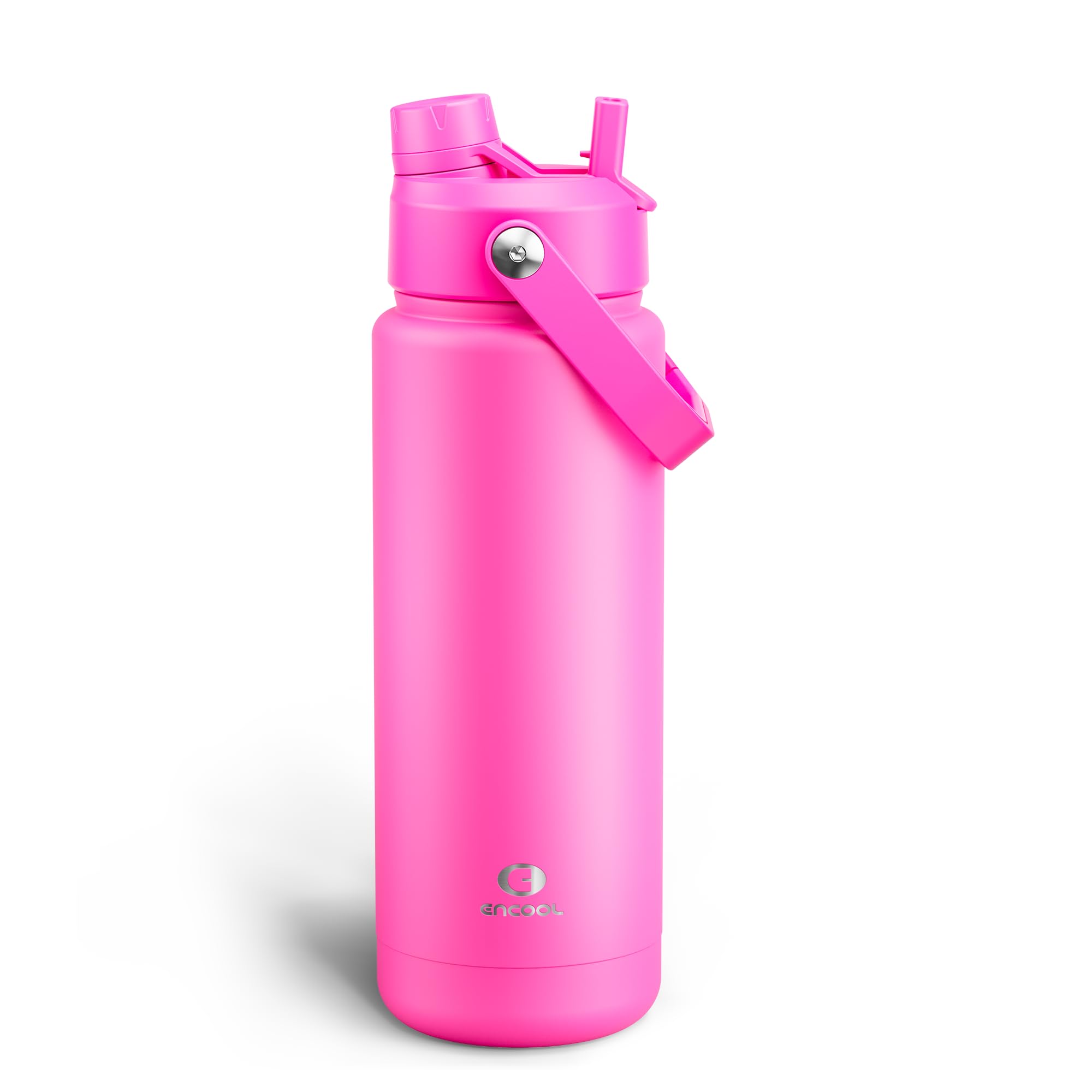 ENCOOL Insulated Dog Water Bottle with Built-In Straw