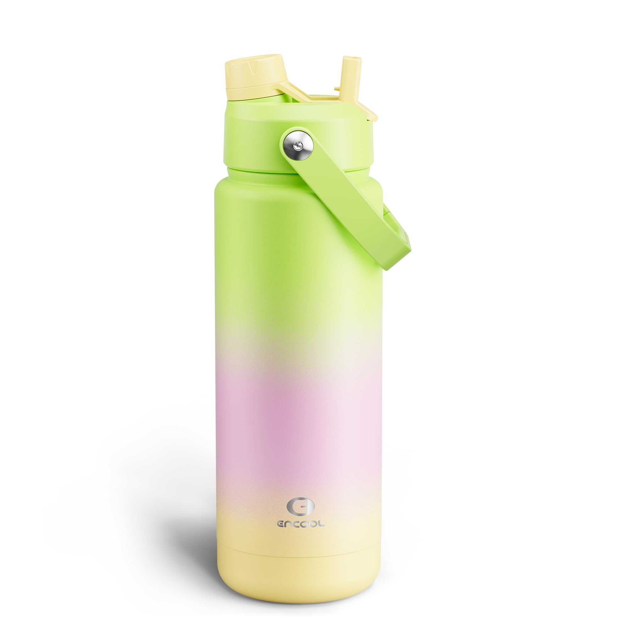 ENCOOL Insulated Dog Water Bottle with Built-In Straw