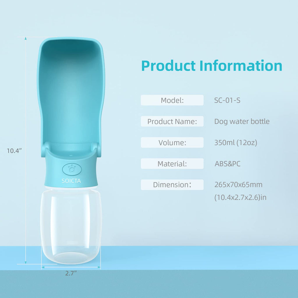 Portable Leak-Proof Dog Water Bottle for Walking