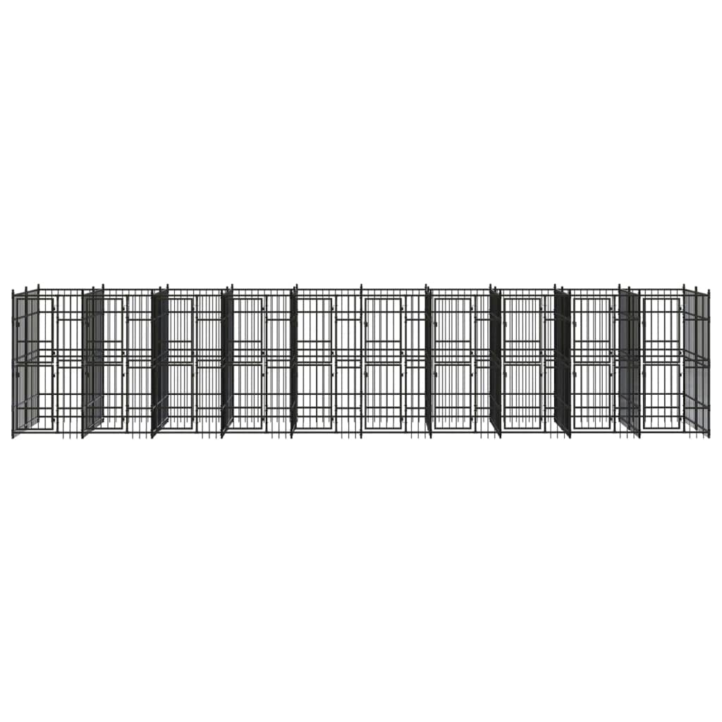 GOLINPEILO Heavy-Duty Outdoor Dog Kennel with Lockable Gate