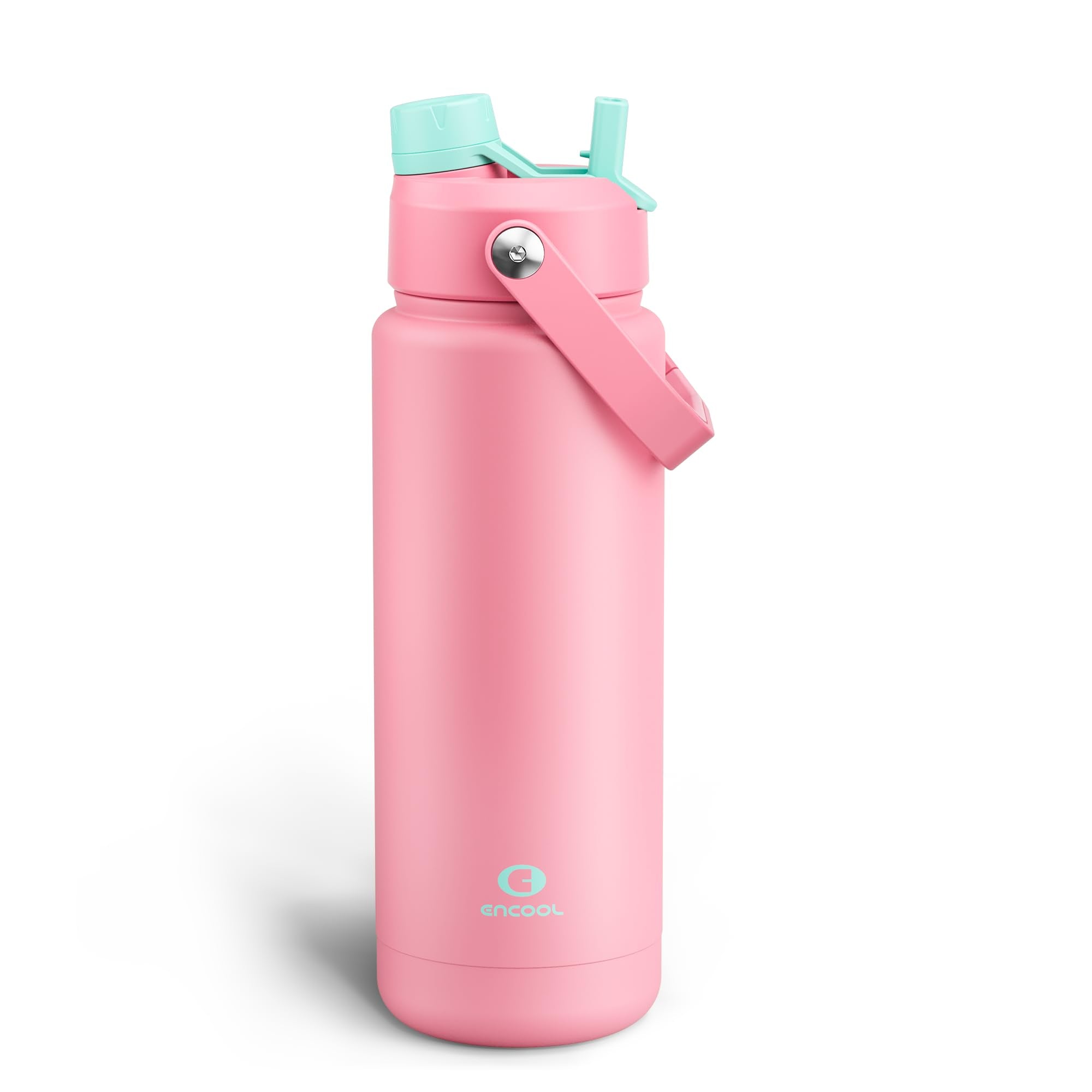 ENCOOL Insulated Dog Water Bottle with Built-In Straw
