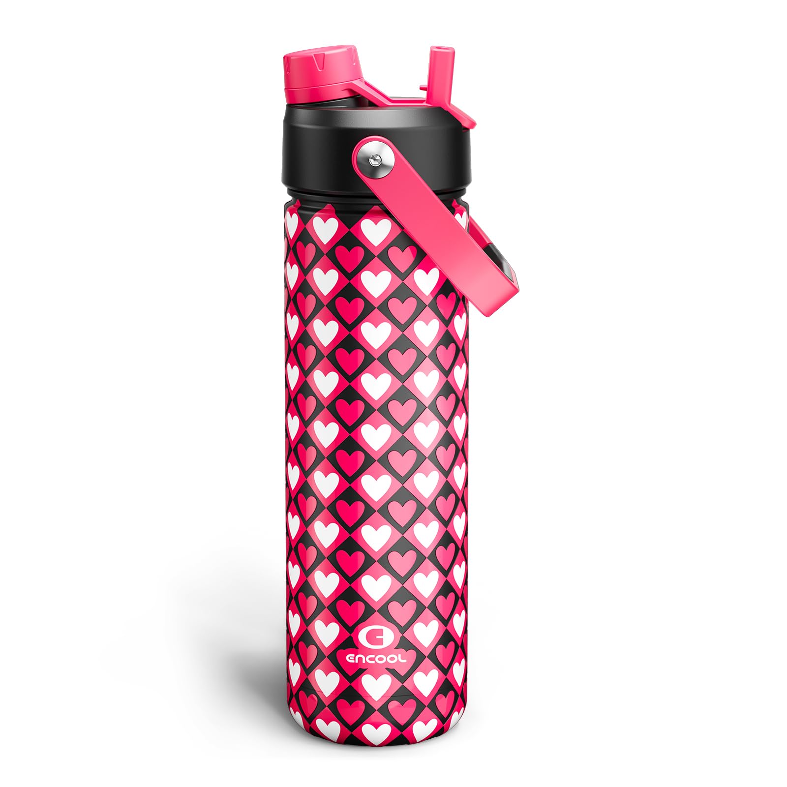 ENCOOL Insulated Dog Water Bottle with Built-In Straw