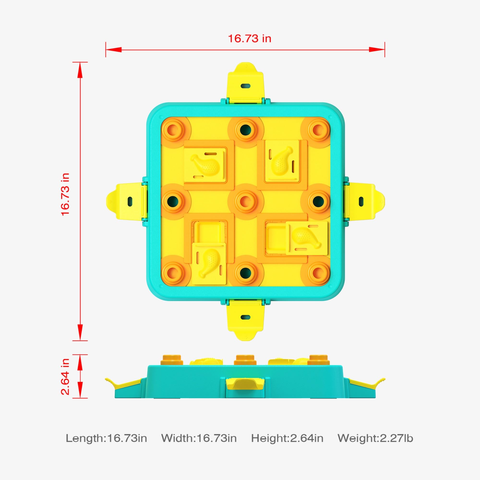 3-in-1 Dog Puzzle Feeder for Mental Stimulation