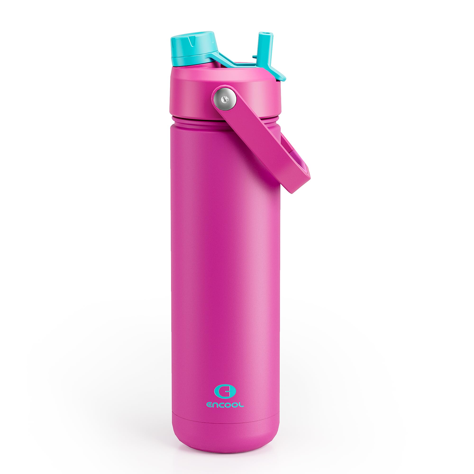 ENCOOL Insulated Dog Water Bottle with Built-In Straw