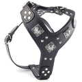 Bestia Eros Heavy-Duty Leather Dog Harness for Large Breeds