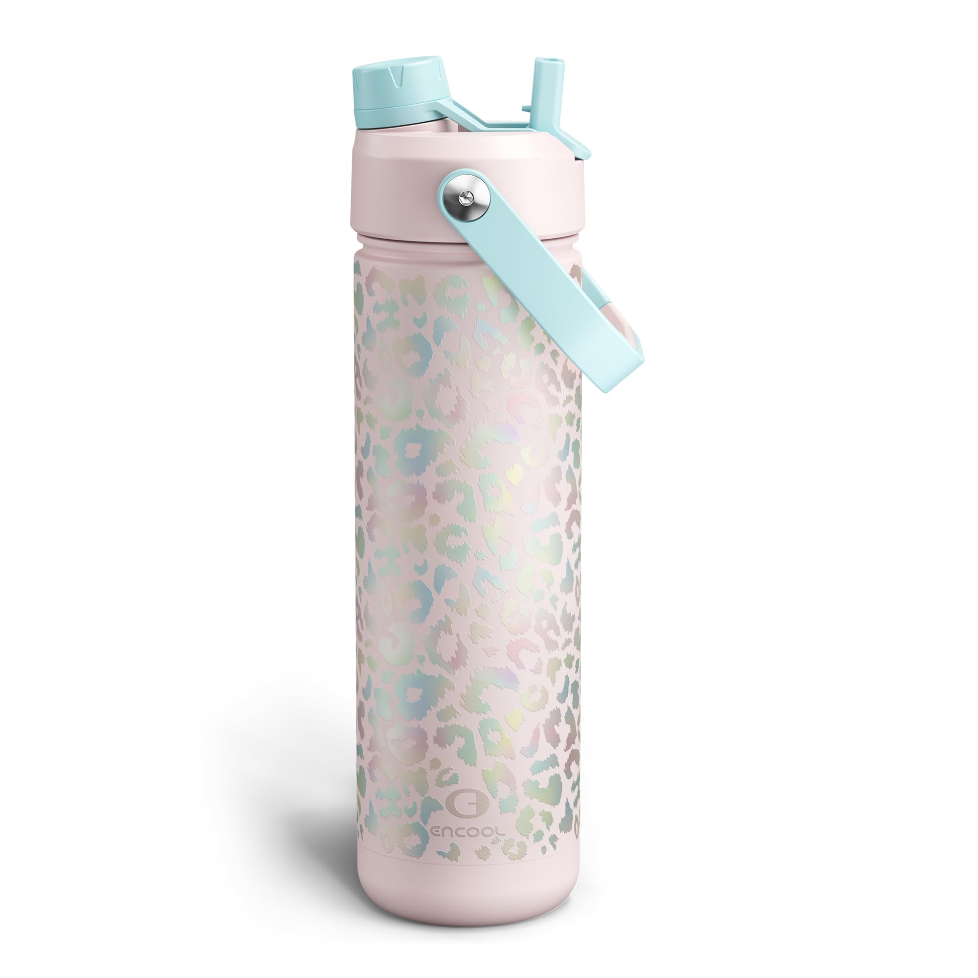 ENCOOL Insulated Dog Water Bottle with Built-In Straw