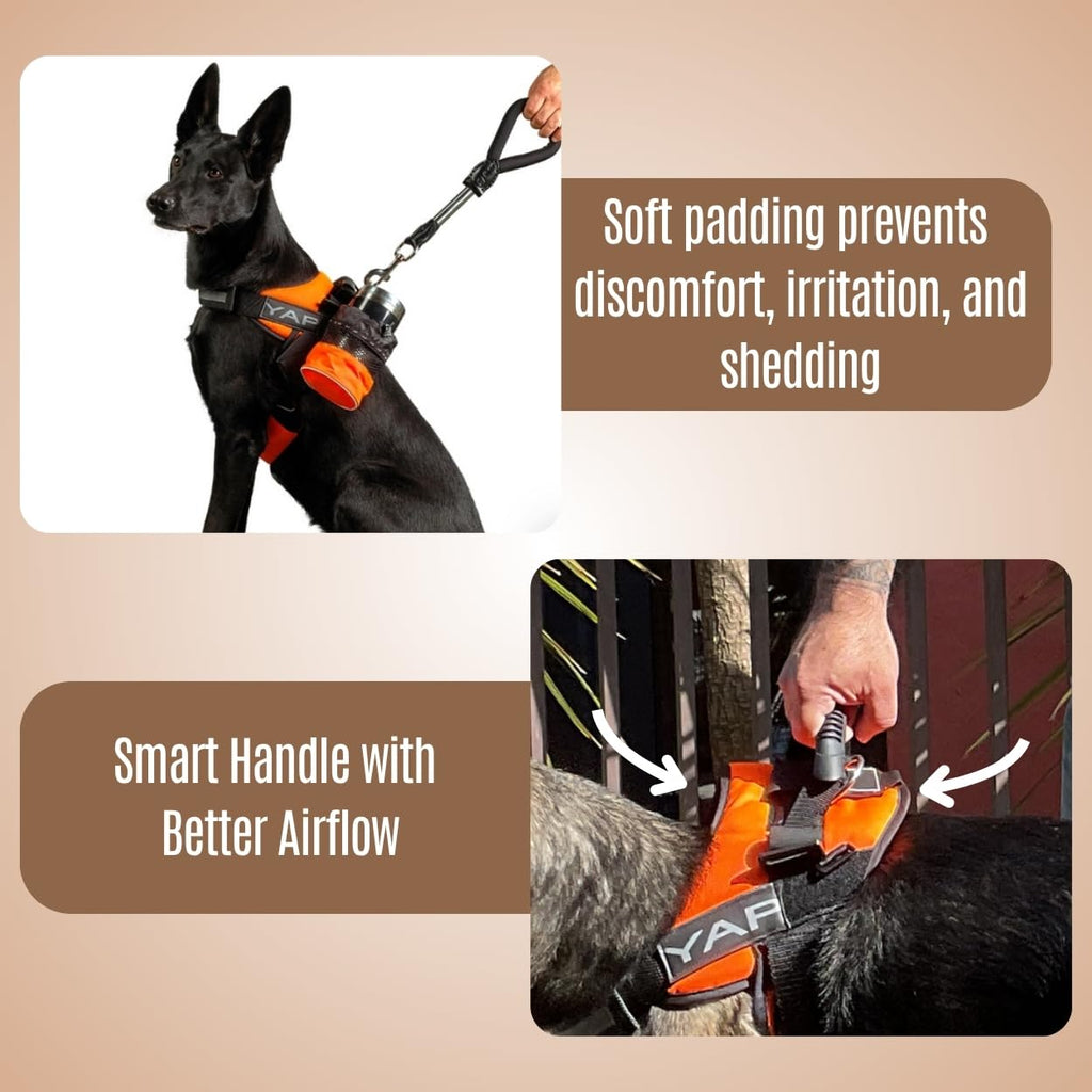 YAP Beta Noir Choke-Free No-Pull Dog Harness with Handle