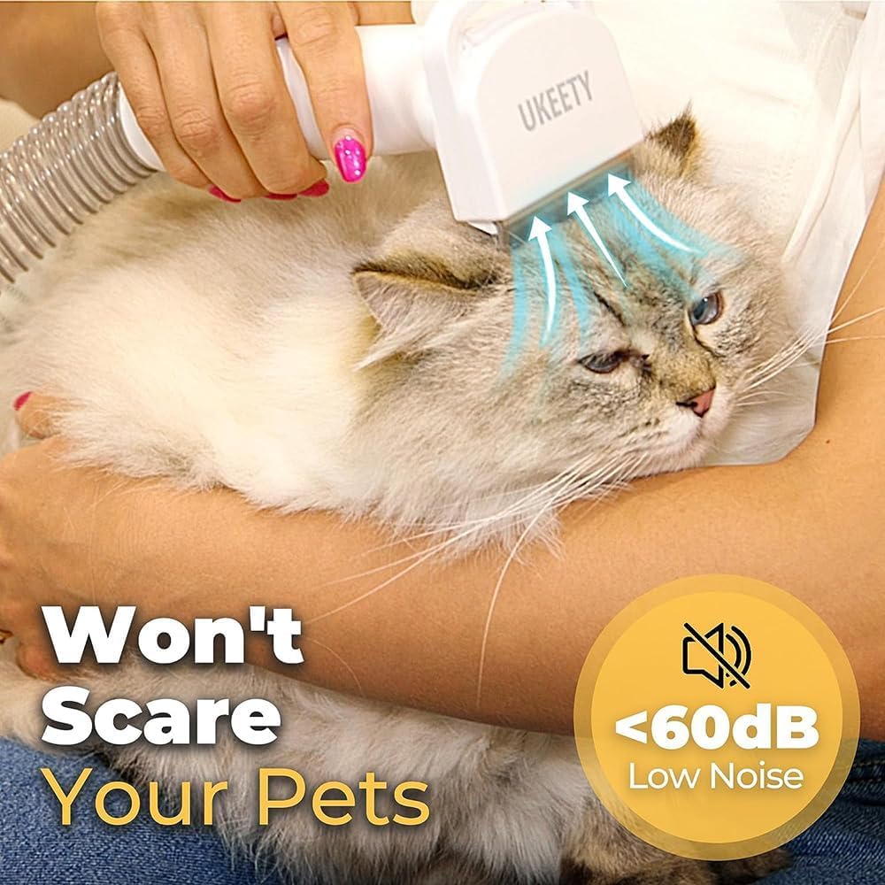 Professional Pet Grooming Vacuum Kit with Dryer and 6 Tools