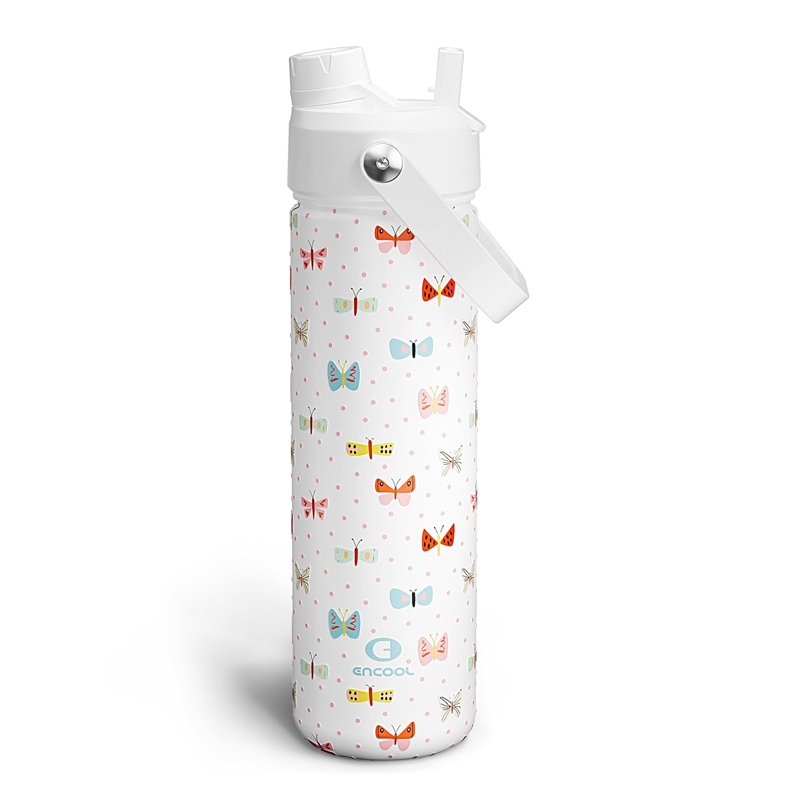 ENCOOL Insulated Dog Water Bottle with Built-In Straw