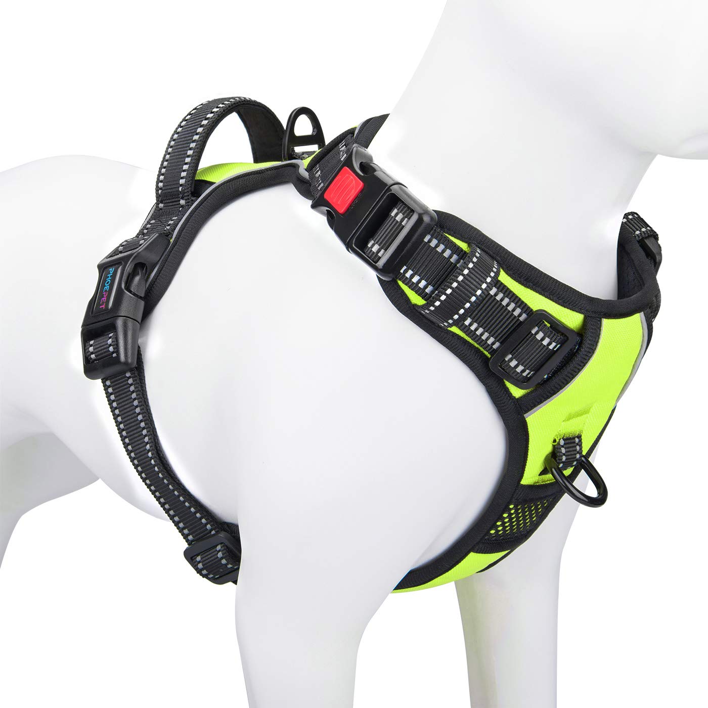PHOEPET Reflective No-Pull Dog Harness with ID Pocket