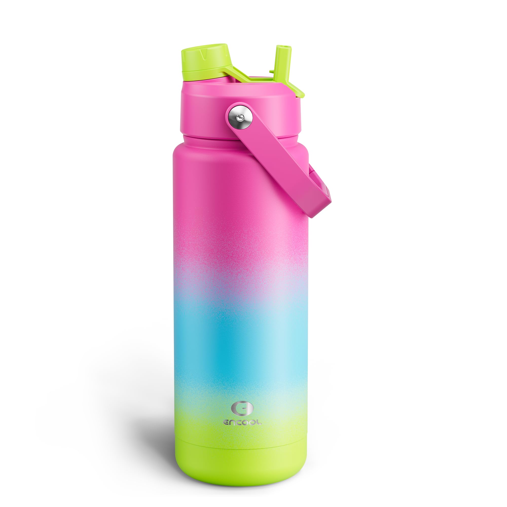 ENCOOL Insulated Dog Water Bottle with Built-In Straw