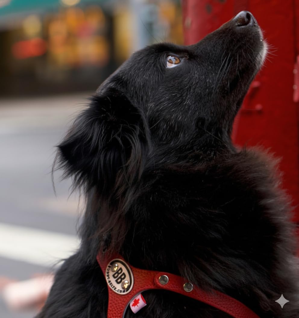 Buddy Belt Choke-Free Leather Dog Harness for Everyday Walks