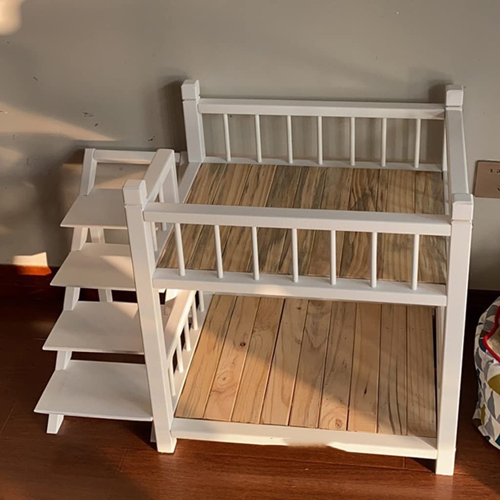 KLGHNMJ Washable Four-Season Wooden Pet Bed and Kennel