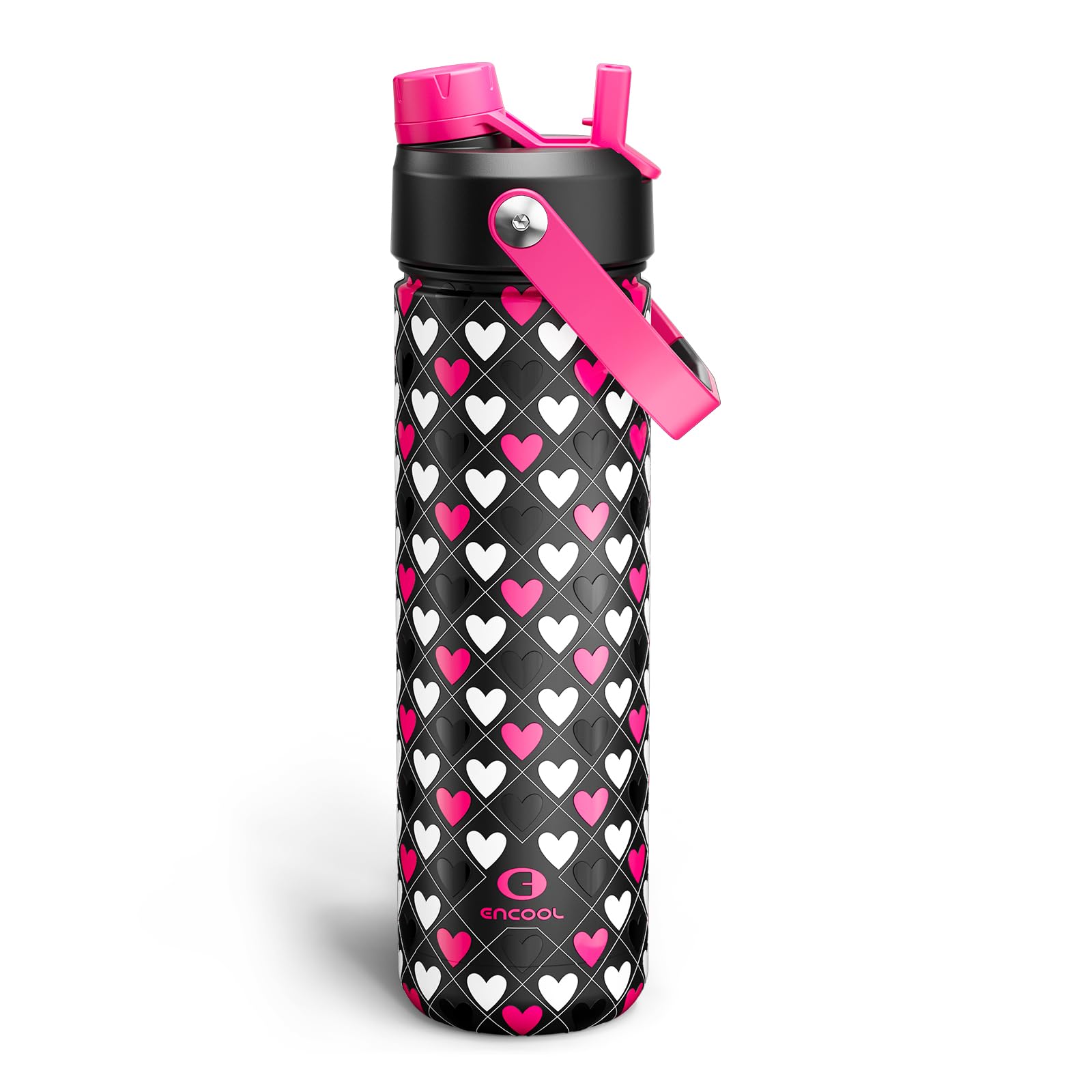 ENCOOL Insulated Dog Water Bottle with Built-In Straw