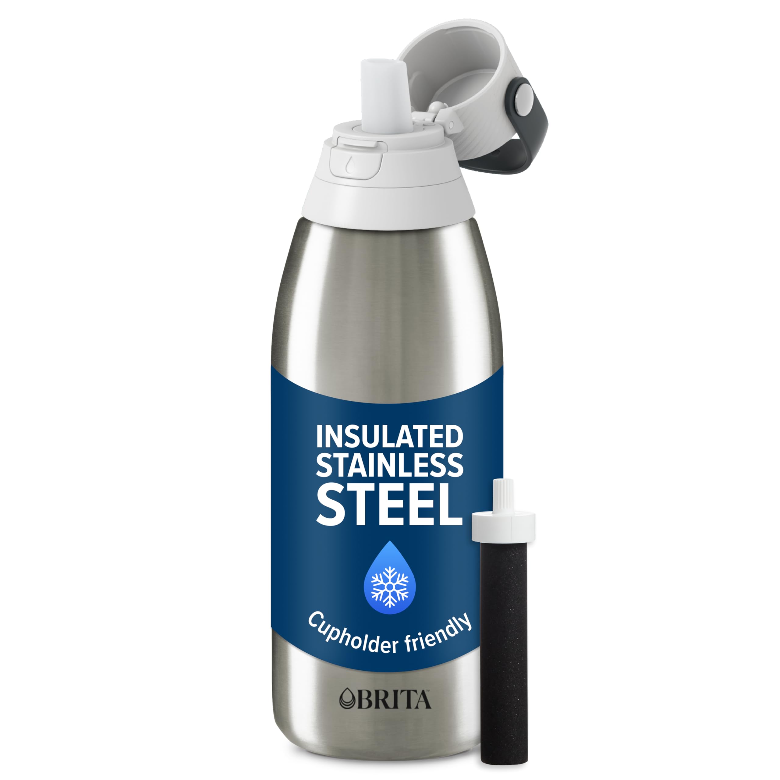 Brita Stainless Steel Insulated Filtering Water Bottle
