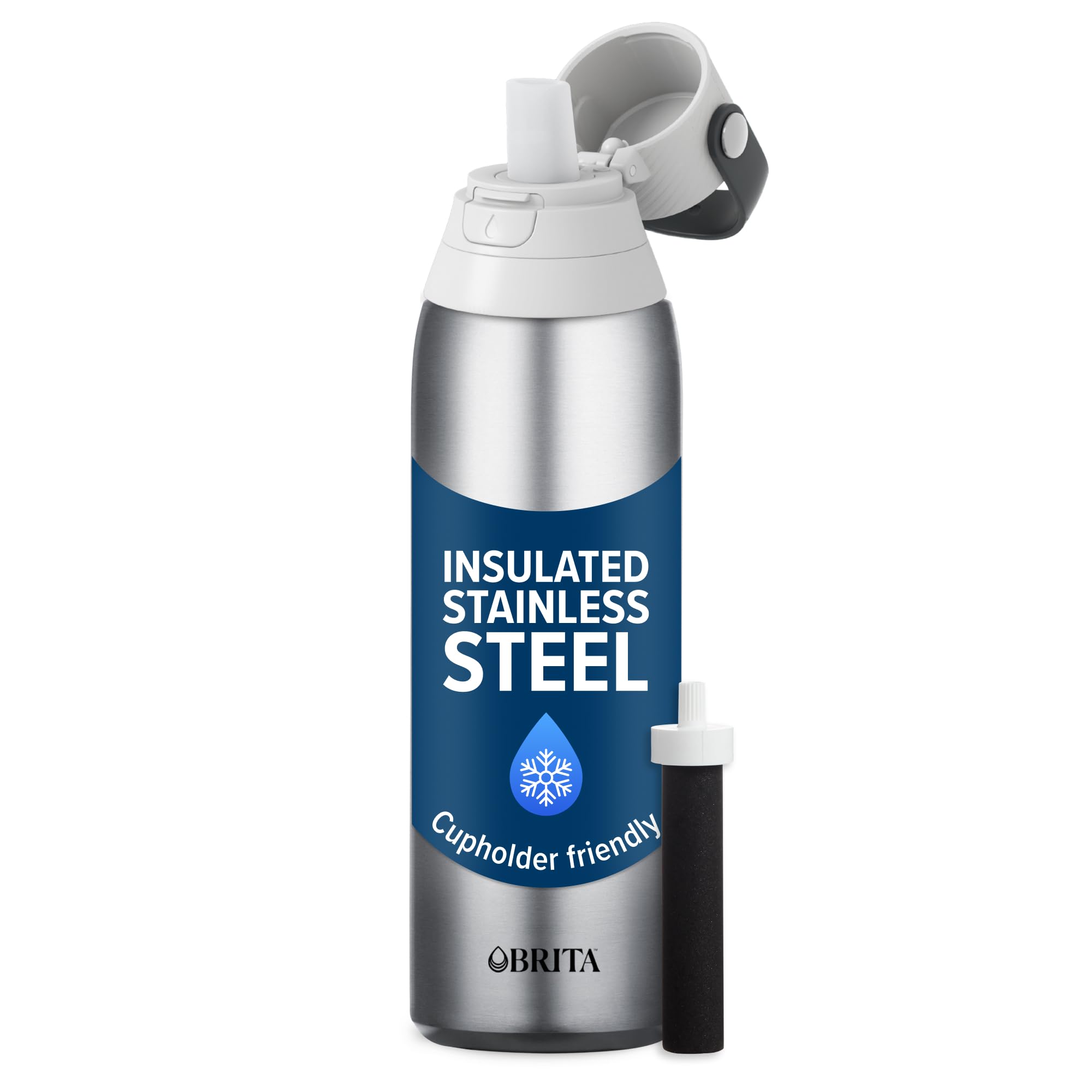 Brita Stainless Steel Insulated Filtering Water Bottle