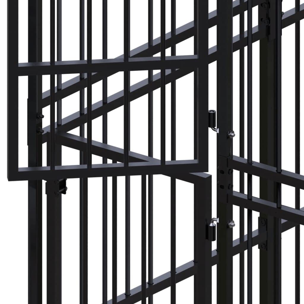 GOLINPEILO Heavy-Duty Outdoor Dog Kennel with Lockable Gate