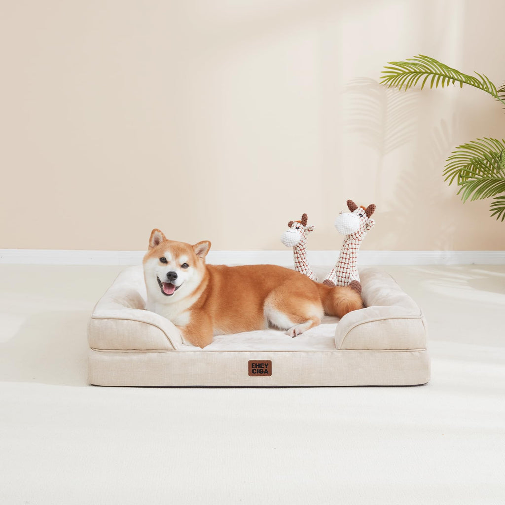 EHEYCIGA Waterproof Orthopedic Memory Foam Dog Bed