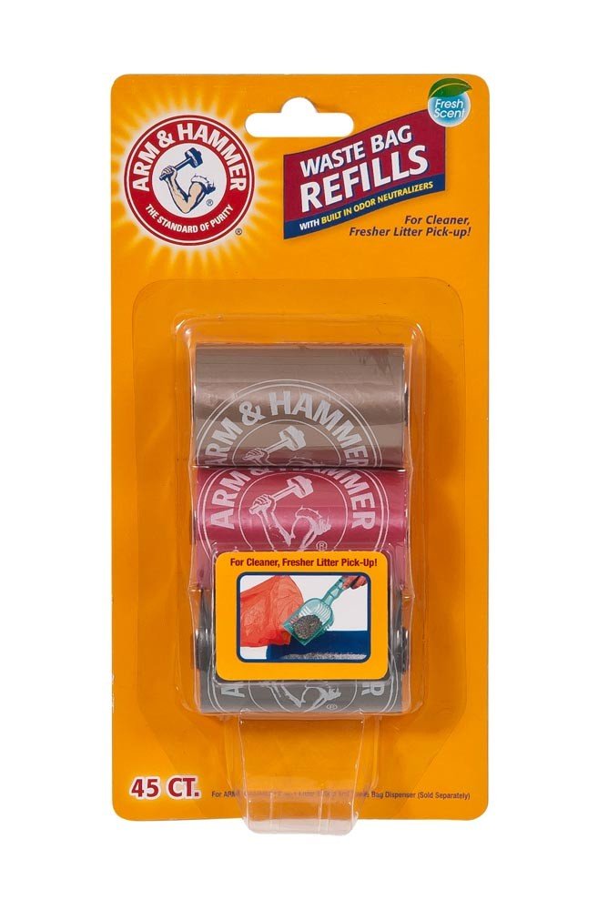 Arm & Hammer 2-in-1 Litter Scoop Bag Refills, 3-Pack