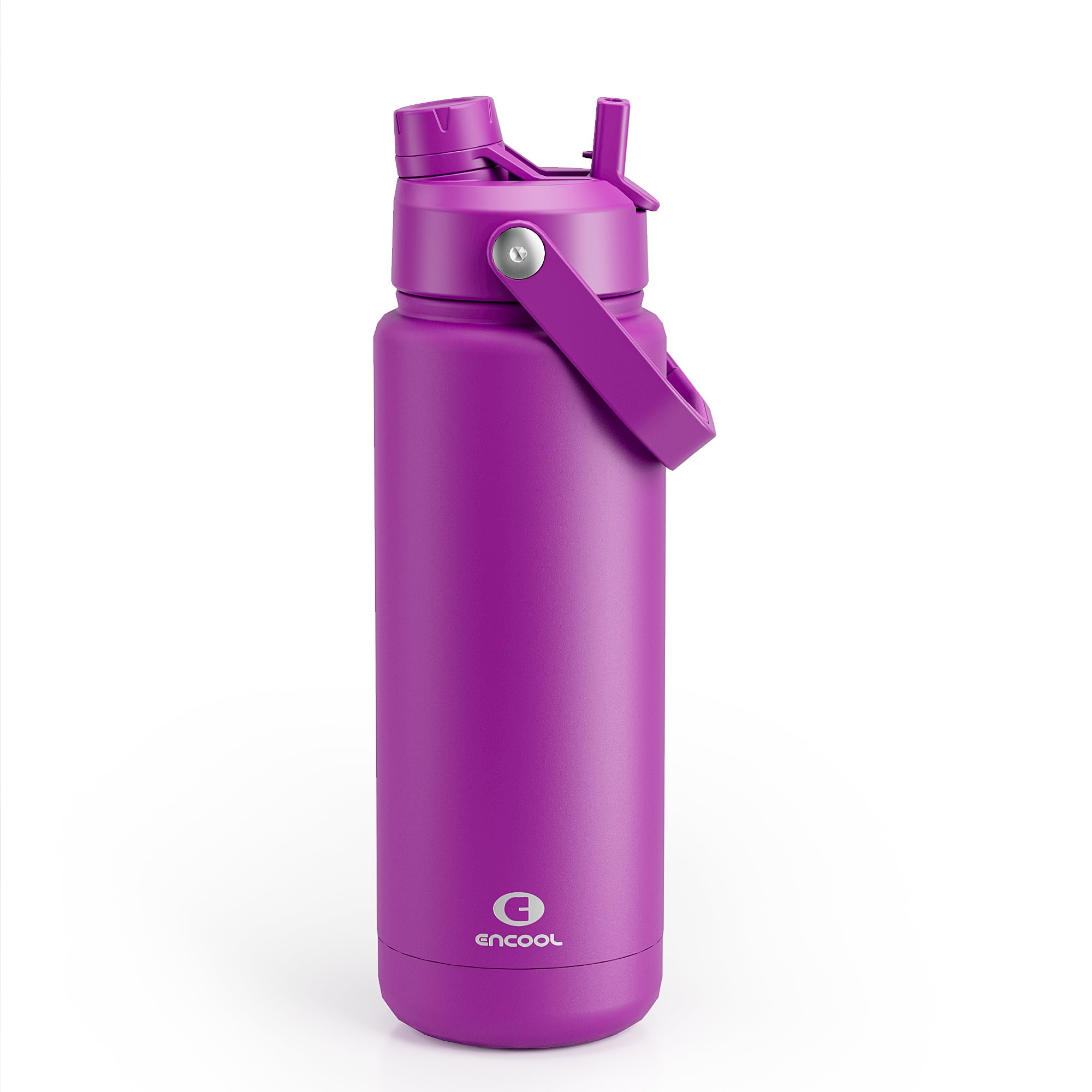 ENCOOL Insulated Dog Water Bottle with Built-In Straw