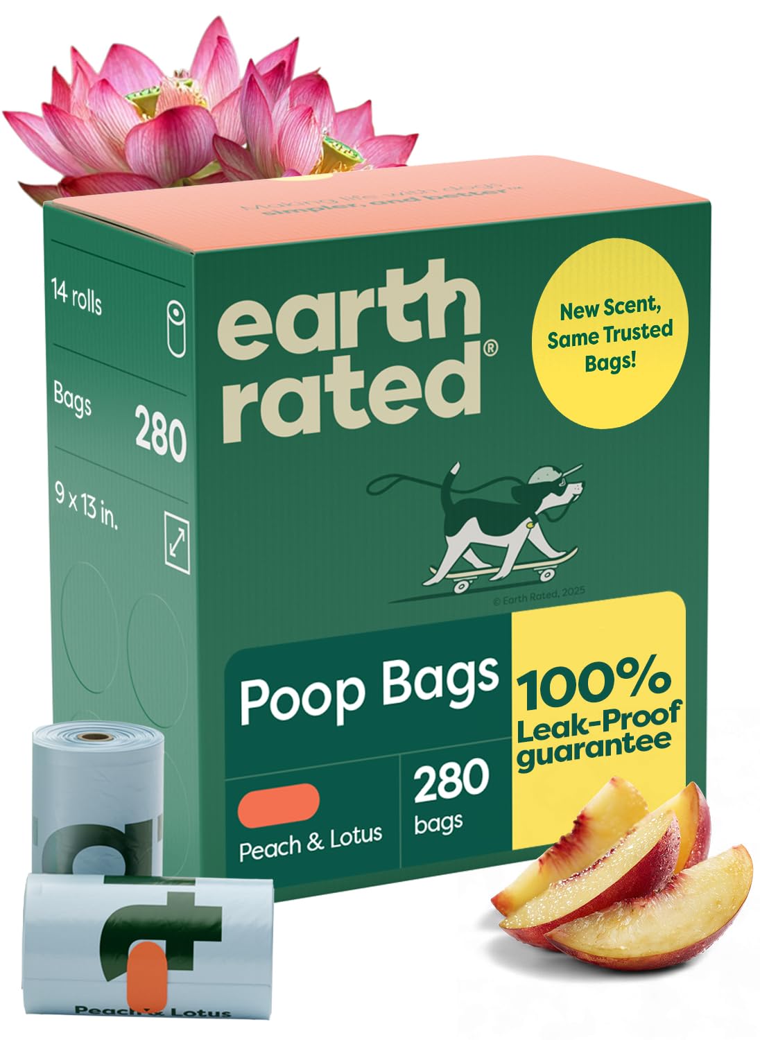 Earth Rated Leak-Proof Extra-Thick Dog Waste Bag Refills