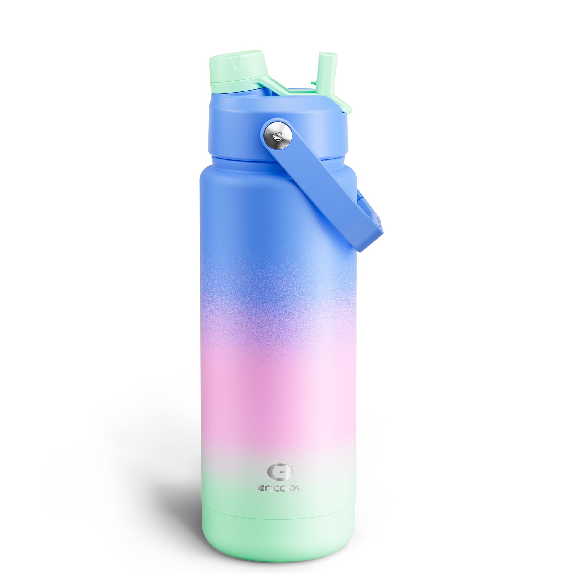 ENCOOL Insulated Dog Water Bottle with Built-In Straw