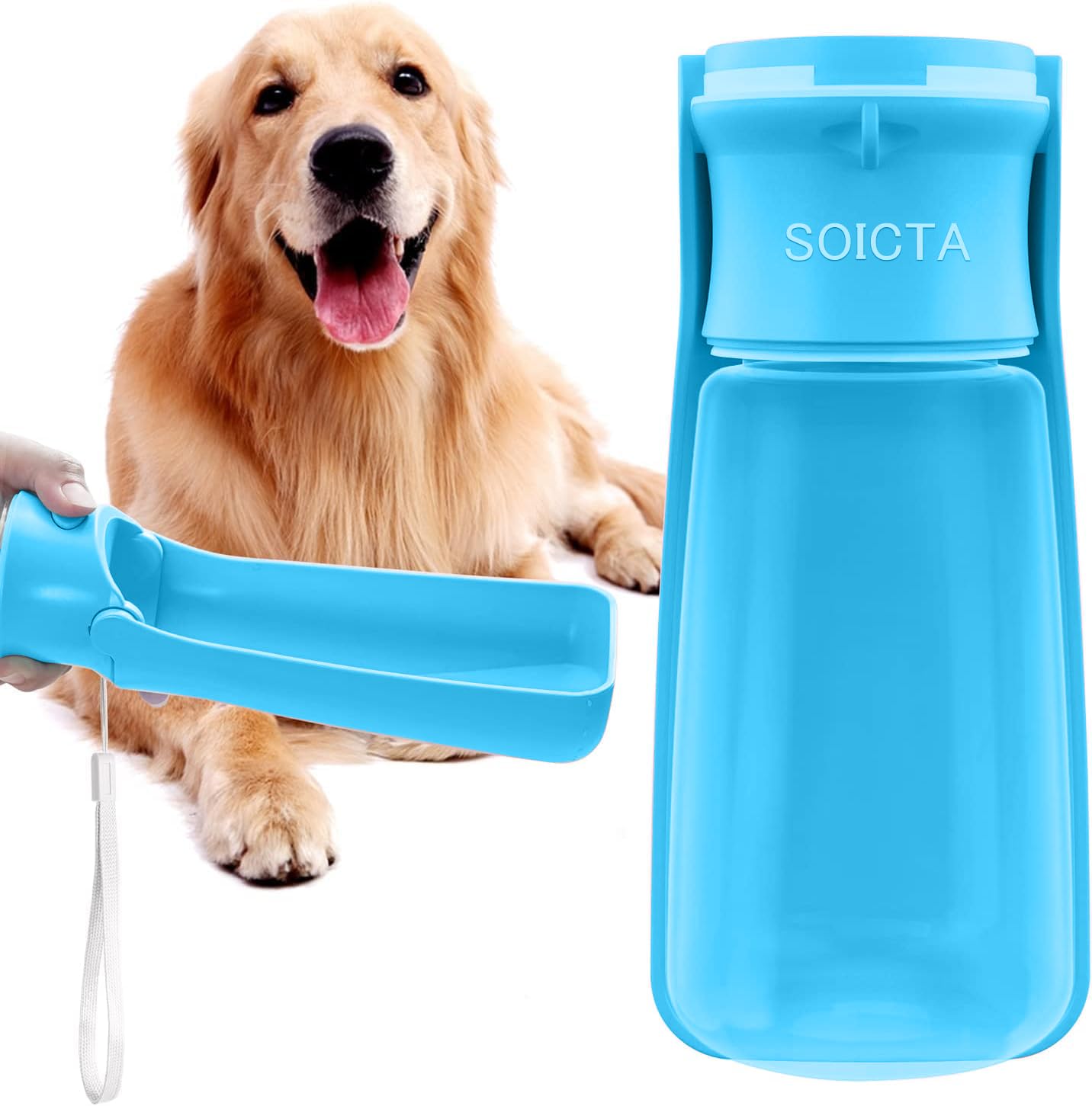 Portable Leak-Proof Dog Water Bottle for Walking