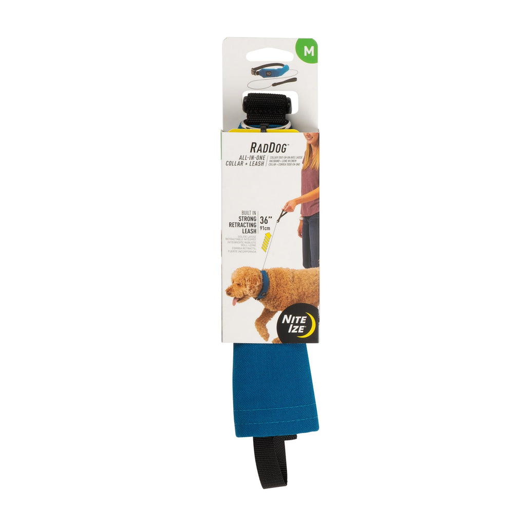 Nite Ize Raddog Heavy-Duty Collar with Retractable Leash