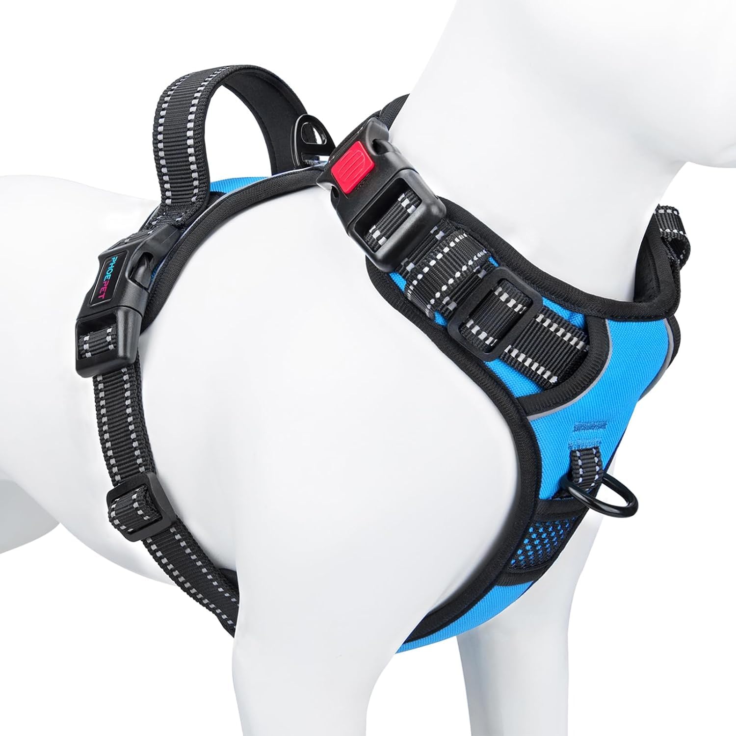 PHOEPET Reflective No-Pull Dog Harness with ID Pocket