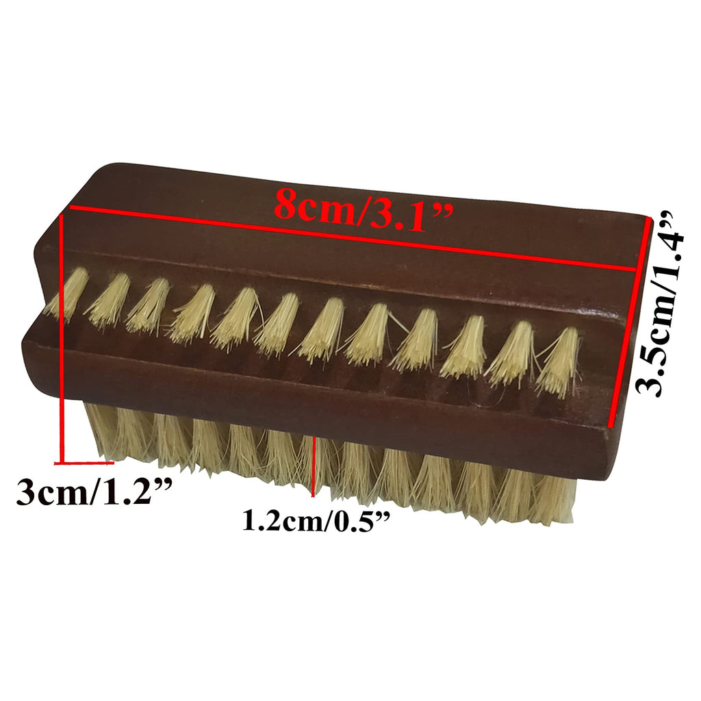 Coralpearl Rosewood Double-Sided Natural Boar Nail Brush