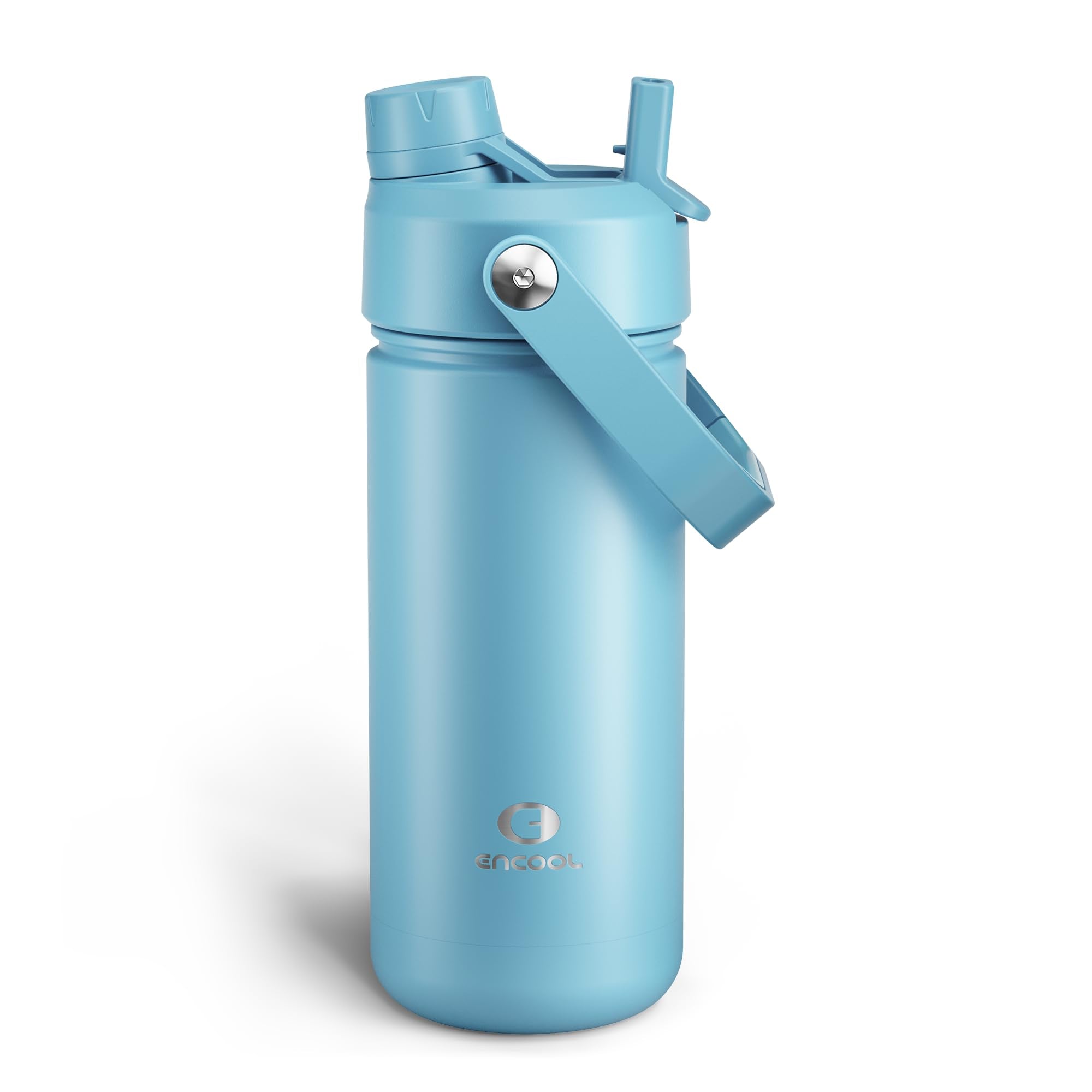 ENCOOL Insulated Dog Water Bottle with Built-In Straw